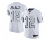 Youth Nike Oakland Raiders #12 Kenny Stabler Limited White Rush NFL Jersey
