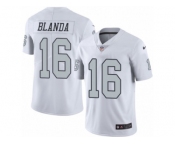 Youth Nike Oakland Raiders #16 George Blanda Limited White Rush NFL Jersey