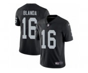 Youth Nike Oakland Raiders #16 George Blanda Vapor Untouchable Limited Black Team Color NFL Jersey