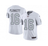 Youth Nike Oakland Raiders #16 Jim Plunkett Limited White Rush NFL Jersey