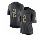 Youth Nike Oakland Raiders #2 Giorgio Tavecchio Limited Black 2016 Salute to Service NFL Jersey
