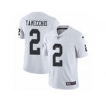 Youth Nike Oakland Raiders #2 Giorgio Tavecchio White Vapor Untouchable Limited Player NFL Jersey