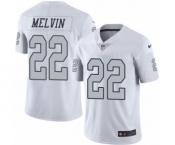 Youth Nike Oakland Raiders #22 Rashaan Melvin Limited White Rush Vapor Untouchable NFL Jersey