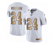 Youth Nike Oakland Raiders #24 Charles Woodson Limited White Gold Rush NFL Jersey