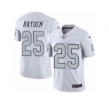 Youth Nike Oakland Raiders #25 D.J. Hayden Limited White Rush NFL Jersey