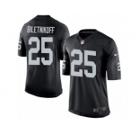 Youth Nike Oakland Raiders #25 Fred Biletnikoff Limited Black Team Color NFL Jersey