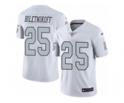 Youth Nike Oakland Raiders #25 Fred Biletnikoff Limited White Rush NFL Jersey