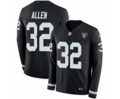 Youth Nike Oakland Raiders #32 Marcus Allen Limited Black Therma Long Sleeve NFL Jersey