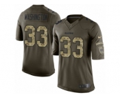 Youth Nike Oakland Raiders #33 DeAndre Washington Limited Green Salute to Service NFL Jersey