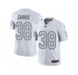 Youth Nike Oakland Raiders #38 T.J. Carrie Limited White Rush NFL Jersey