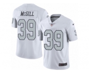 Youth Nike Oakland Raiders #39 Keith McGill Limited White Rush NFL Jersey