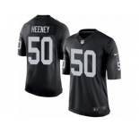 Youth Nike Oakland Raiders #50 Ben Heeney Elite Black Team Color NFL Jersey