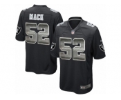 Youth Nike Oakland Raiders #52 Khalil Mack Limited Black Strobe NFL Jersey