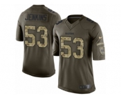 Youth Nike Oakland Raiders #53 Jelani Jenkins Limited Green Salute to Service NFL Jersey