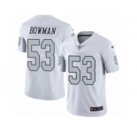 Youth Nike Oakland Raiders #53 NaVorro Bowman Limited White Rush Vapor Untouchable NFL Jersey