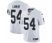 Youth Nike Oakland Raiders #54 Emmanuel Lamur White Vapor Untouchable Limited Player NFL Jersey
