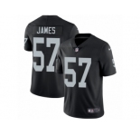 Youth Nike Oakland Raiders #57 Cory James Vapor Untouchable Limited Black Team Color NFL Jersey