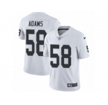 Youth Nike Oakland Raiders #58 Tyrell Adams White Vapor Untouchable Limited Player NFL Jersey