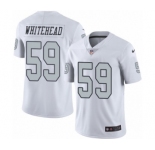 Youth Nike Oakland Raiders #59 Tahir Whitehead Limited White Rush Vapor Untouchable NFL Jersey
