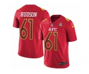 Youth Nike Oakland Raiders #61 Rodney Hudson Limited Red 2017 Pro Bowl NFL Jersey