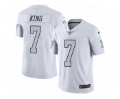 Youth Nike Oakland Raiders #7 Marquette King Limited White Rush NFL Jersey