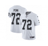 Youth Nike Oakland Raiders #72 Donald Penn Vapor Untouchable Limited White NFL Jersey