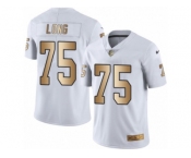 Youth Nike Oakland Raiders #75 Howie Long Limited White Gold Rush NFL Jersey