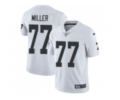 Youth Nike Oakland Raiders #77 Kolton Miller White Stitched NFL Vapor Untouchable Limited Jersey