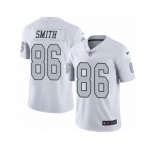 Youth Nike Oakland Raiders #86 Lee Smith Limited White Rush NFL Jersey