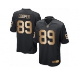 Youth Nike Oakland Raiders #89 Amari Cooper Elite Black Gold Team Color NFL Jersey