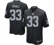 Youth Nike Oakland Raiders#33 Tyvon Branch Black Team Color NFL Jersey