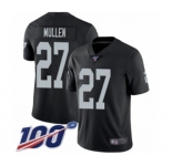 Youth Oakland Raiders #27 Trayvon Mullen Black Team Color Vapor Untouchable Limited Player 100th Season Football Jersey