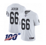 Youth Oakland Raiders #66 Gabe Jackson White Vapor Untouchable Limited Player 100th Season Football Jersey