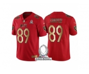 Youth Oakland Raiders #89 Amari Cooper AFC 2017 Pro Bowl Red Gold Limited Jersey