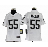 nike youth nfl jerseys oakland raiders #55 mcclain white[nike]