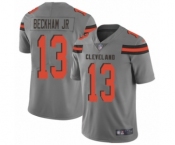 Youth Cleveland Browns #13 Odell Beckham Jr. Limited Gray Inverted Legend Football Jersey