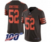 Youth Cleveland Browns #52 Ray-Ray Armstrong Limited Brown Rush Vapor Untouchable 100th Season Football Jersey