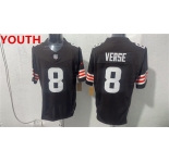 Youth Cleveland Browns #8 Jared Verse Brown 2026 Vapor Limited Football Stitched Jersey