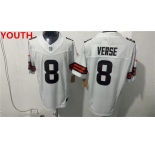 Youth Cleveland Browns #8 Jared Verse White 2026 Vapor Limited Football Stitched Jersey