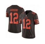 Youth Nike Cleveland Browns #12 Josh Gordon Limited Brown Rush NFL Jersey