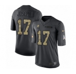 Youth Nike Cleveland Browns #17 Greg Joseph Limited Black 2016 Salute to Service NFL Jersey