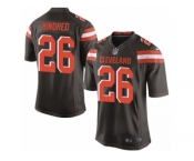 Youth Nike Cleveland Browns #26 Derrick Kindred Game Brown Team Color NFL Jersey