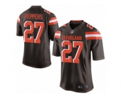 Youth Nike Cleveland Browns #27 Jabrill Peppers Limited Brown Team Color NFL Jersey