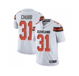 Youth Nike Cleveland Browns #31 Nick Chubb White Stitched NFL Vapor Untouchable Limited Jersey