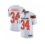 Youth Nike Cleveland Browns #34 Isaiah Crowell Vapor Untouchable Limited White NFL Jersey