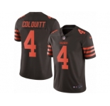 Youth Nike Cleveland Browns #4 Britton Colquitt Limited Brown Rush NFL Jersey