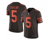 Youth Nike Cleveland Browns #5 Tyrod Taylor Brown Stitched NFL Limited Rush Jersey