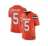 Youth Nike Cleveland Browns #5 Tyrod Taylor Orange Alternate Stitched NFL Vapor Untouchable Limited Jersey