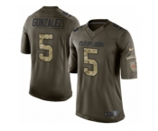 Youth Nike Cleveland Browns #5 Zane Gonzalez Limited Green Salute to Service NFL Jersey