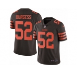 Youth Nike Cleveland Browns #52 James Burgess Limited Brown Rush Vapor Untouchable NFL Jersey